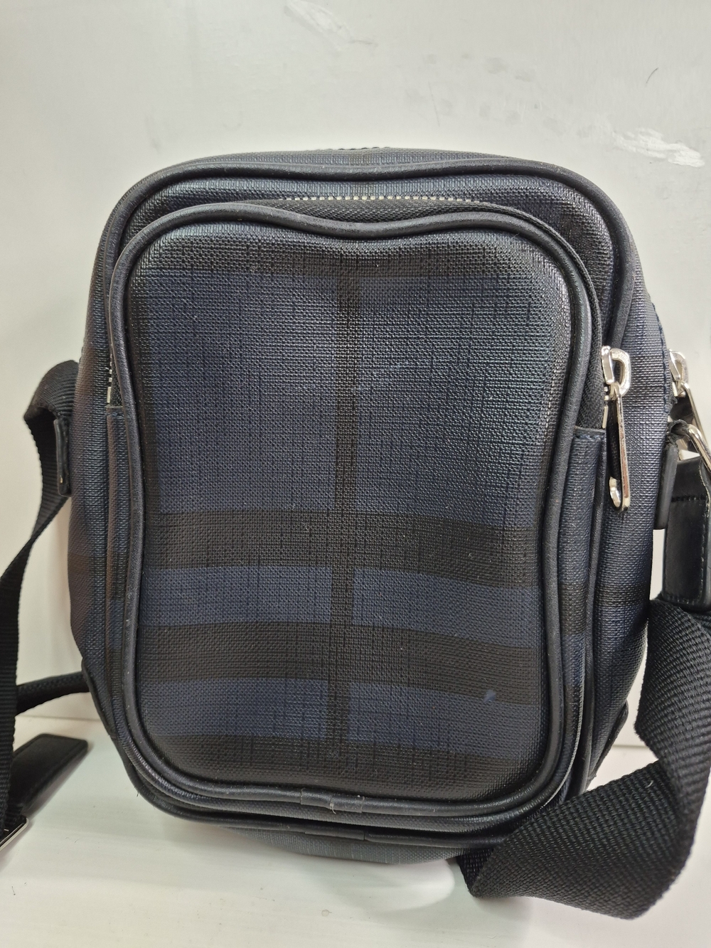 Burberry Crossbody Shoulder Bag in Black and Navy